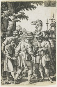 ジョセフはイシュマエル人に売却されました、1546 作： Georg Pencz